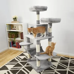 Frisco 59-in Faux Fur Cat Tree & Condo