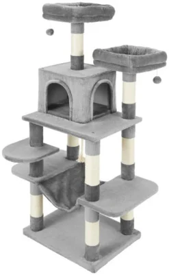 Frisco 59-in Faux Fur Cat Tree & Condo -FRISCO Sales 180392 PT7. SY630 V1584453464