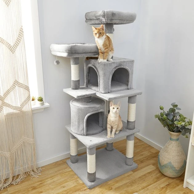 Frisco 61-in Faux Fur Cat Tree & Condo 3 Frisco 61-in Faux Fur Cat Tree & Condo