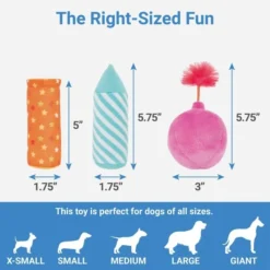 Frisco Plush Champagne & Flute Dog Toy, 2-pack -FRISCO Sales 183243 PT2. SY630 V1599241869