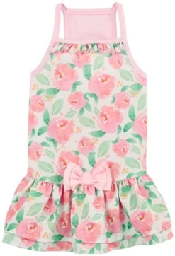 Frisco Pink Floral Dog & Cat Dress