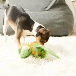 Frisco Mythical Mates Greenwing the Green Dragon Plush Squeaking Dog Toy -FRISCO Sales 204483 PT2. SY630 V1583271178