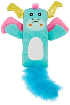 Frisco Mythical Mates Dragon Crinkle Kicker Cat Toy with Catnip