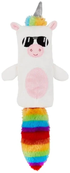 Frisco Mythical Mates Rainbow Unicorn Crinkle Kicker Cat Toy with Catnip
