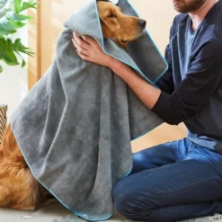 Frisco Microfiber Dog & Cat Bath Towel, Gray, 44-inch -FRISCO Sales 206905 PT8. SY630 V1600916165
