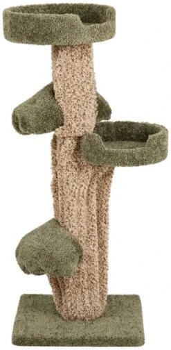 Frisco 49-in Tree-Shaped Real Carpet Wooden Cat Tree -FRISCO Sales 208944 PT2. SY630 V1647632784