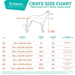 Frisco XX-Large Heavy Duty Single Door Wire Dog Crate, 54 inch 9 Frisco XX-Large Heavy Duty Single Door Wire Dog Crate, 54 inch -FRISCO Sales 210677 PT2. SY630 V1579560496