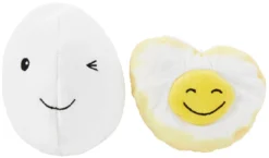 Frisco Plush Squeaking 2-in-1 Tearable Egg & Yolk Dog Toy -FRISCO Sales 213789 PT2. SY630 V1590069107
