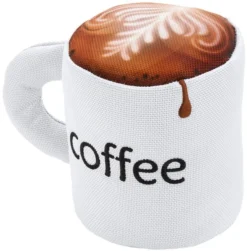Frisco Ballistic Nylon Plush Squeaking Coffee Mug Dog Toy -FRISCO Sales 213795 PT3. SY630 V1590069127