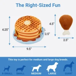 Frisco Hide & Seek Plush Chicken & Waffle Puzzle Dog Toy 6 Frisco Hide & Seek Plush Chicken & Waffle Puzzle Dog Toy -FRISCO Sales 213798 PT1. SY630 V1597156268