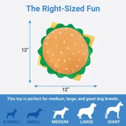 Frisco Burger Plush Squeaky Dog Toy 8 Frisco Burger Plush Squeaky Dog Toy -FRISCO Sales 213824 PT2. SY630 V1597156556