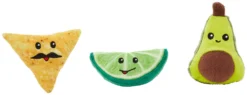 Frisco Hide & Seek Plush Guacamole Dog Toy Refills, 3-pack