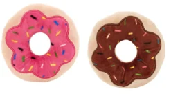 Frisco Plush Donut Cat Toy with Catnip, 2-pack