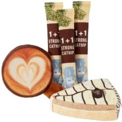 Frisco Latte Gift Box Cat Toy with Catnip, 5-pack