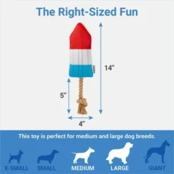 Frisco Summer Fun Plush & Rope Popsicle Dog Toy -FRISCO Sales 214703 PT1. SY630 V1642187485