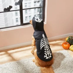 Frisco Glow in the Dark Skeleton Dog & Cat Hoodie -FRISCO Sales 215630 PT8. SY630 V1599225486