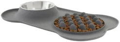 Frisco Silicone Slow Feeder Mat with Stainless Steel Bowl, 1.75 Cups -FRISCO Sales 215983 PT2. SY630 V1591020078