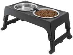 Frisco Stainless Steel Bowls with Adjustable Elevated Holder, 7 Cups -FRISCO Sales 216015 PT2. SY630 V1591020383