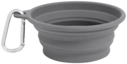 Frisco Silicone Collapsible Travel Bowl with Carabiner, 1.5 Cups