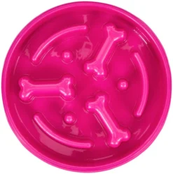 Frisco Bone Shaped Ridges Slow Feed Bowl, 3 Cups