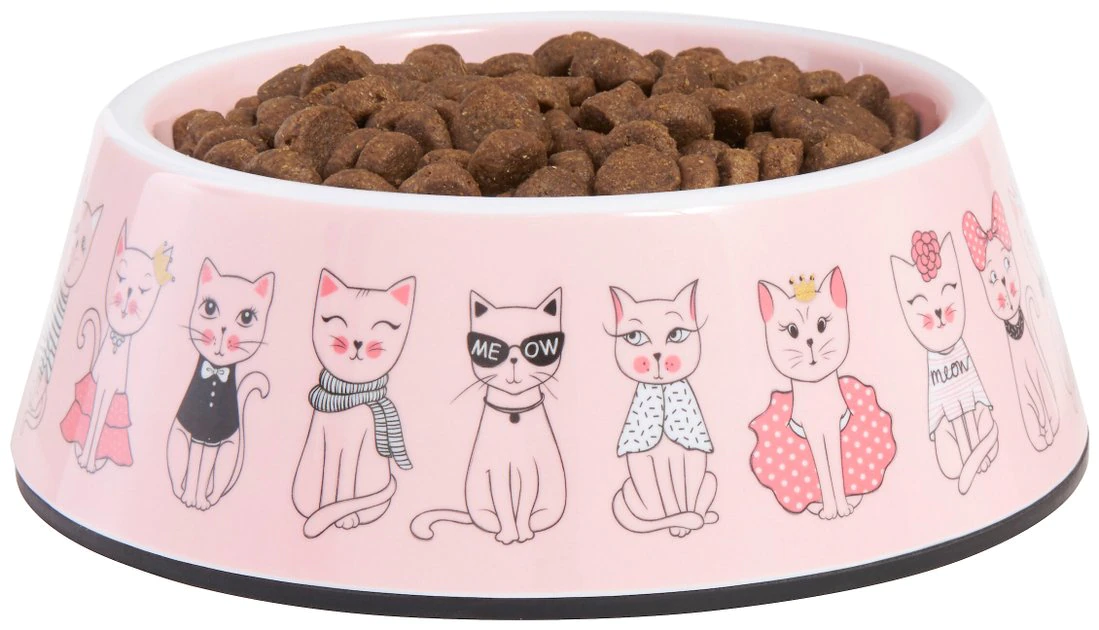 Frisco Pink Cute Cats Melamine Cat Bowl, 1.5 Cup 5 Frisco Pink Cute Cats Melamine Cat Bowl, 1.5 Cup - Image 3