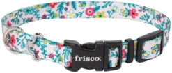 Frisco Spring Floral Polyester Dog Collar