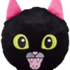 Frisco Black Cat Round Plush Squeaky Dog Toy -FRISCO Sales 218587 MAIN. SY630 V1594653366