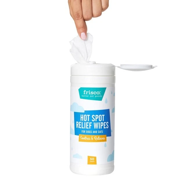 Frisco Hot Spot Relief Waterless Grooming Wipes with Colloidal Oatmeal for Dogs & Cats, 100 count 6 Frisco Hot Spot Relief Waterless Grooming Wipes with Colloidal Oatmeal for Dogs & Cats, 100 count - Image 4