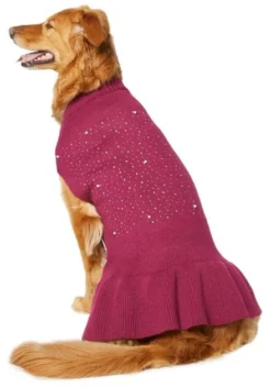 Frisco Faux Crystal & Pearl Dog & Cat Sweater Dress