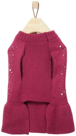 Frisco Faux Crystal & Pearl Dog & Cat Sweater Dress -FRISCO Sales 223717 PT4. SY630 V1599566761