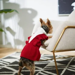 Frisco V Ruffle Dog & Cat Sweater Dress -FRISCO Sales 223735 PT7. SY630 V1599921998