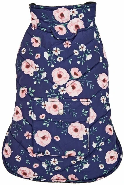 Frisco Patterned Floral Insulated Dog & Cat Puffer Coat 6 Frisco Patterned Floral Insulated Dog & Cat Puffer Coat - Image 4