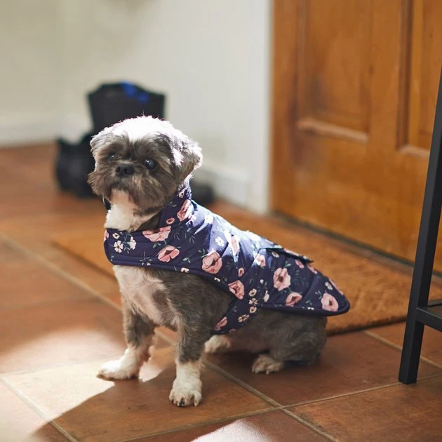 Frisco Patterned Floral Insulated Dog & Cat Puffer Coat 10 Frisco Patterned Floral Insulated Dog & Cat Puffer Coat - Image 8