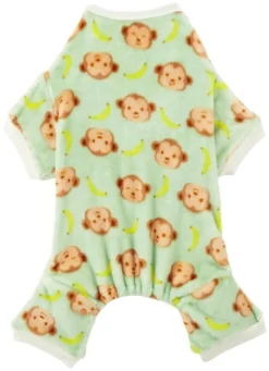 Frisco Monkeys Dog & Cat Cozy Fleece PJs -FRISCO Sales 224139 PT3. SY630 V1599482198