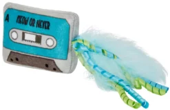 Frisco Retro Cassette Plush Kicker Cat Toy with Catnip