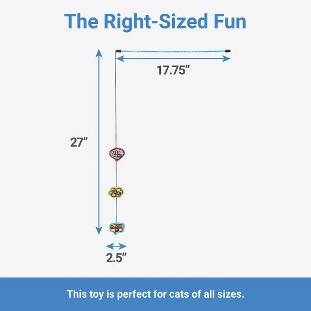 Frisco Retro Plush Comic Book Bubble Teaser Cat Toy with Catnip 4 Frisco Retro Plush Comic Book Bubble Teaser Cat Toy with Catnip - Image 2