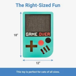 Frisco Retro Game Over Scratcher Cat Toy -FRISCO Sales 230286 PT1. SY630 V1599945373