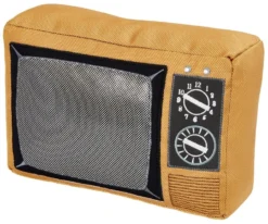 Frisco Retro Television Ballistic Nylon Plush Squeaky Dog Toy