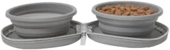 Frisco Travel Collapsible Silicone Dog & Cat Bowl, Gray -FRISCO Sales 232062 PT3. SY630 V1605134535