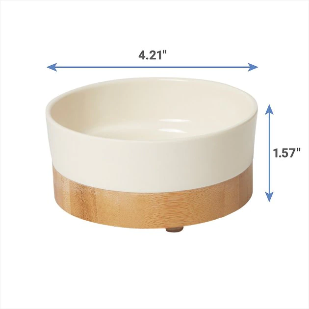Frisco Melamine Dog & Small Pet Bowl with Bamboo Base 3 Frisco Melamine Dog & Small Pet Bowl with Bamboo Base - Image 2