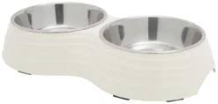 Frisco Stainless Steel Double Dog Bowls with Melamine Stand