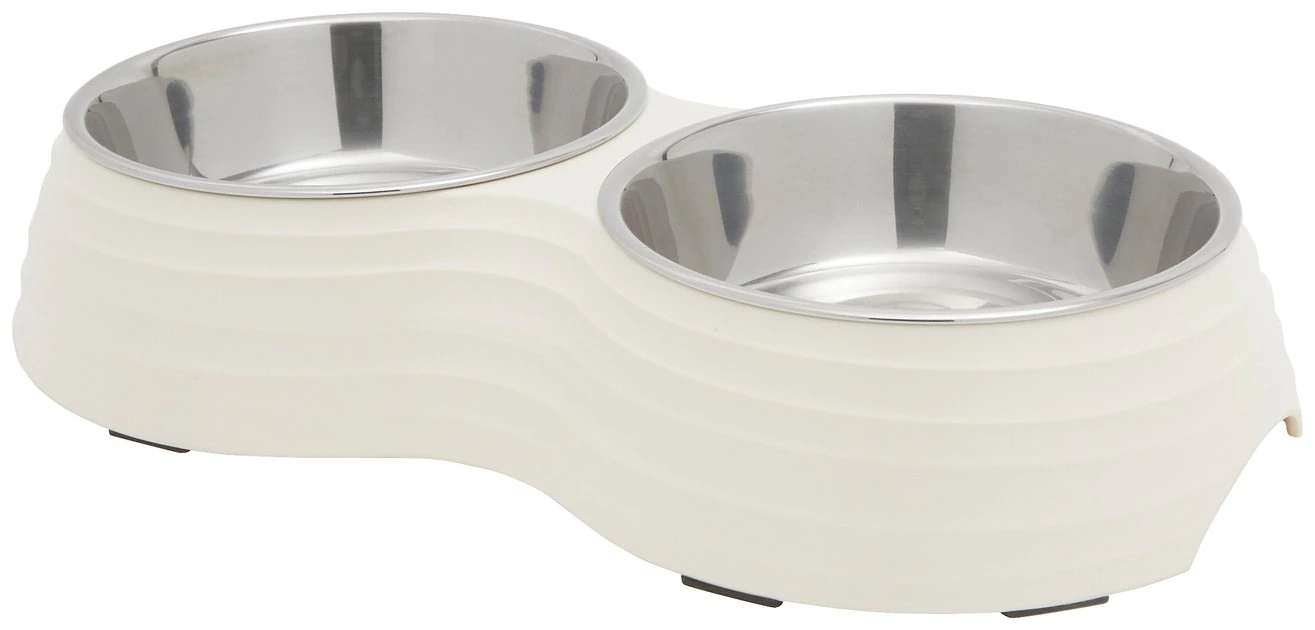 Frisco Stainless Steel Double Dog Bowls with Melamine Stand 3 Frisco Stainless Steel Double Dog Bowls with Melamine Stand