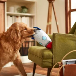 Frisco Ballistic Nylon Plush Squeaky Rocket Ship Dog Toy -FRISCO Sales 233581 PT3. SY630 V1600973767
