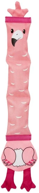 Frisco Flamingo Firehose Squeaky Dog Toy