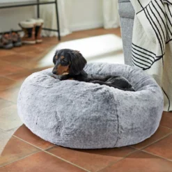 Frisco Plush Pouf Pillow Cat & Dog Bed