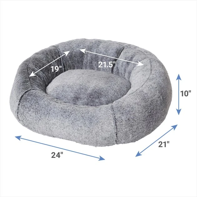 Frisco Plush Camel Back Donut Bolster Cat & Dog Bed 4 Frisco Plush Camel Back Donut Bolster Cat & Dog Bed - Image 2