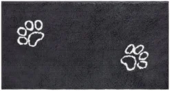 Frisco Microfiber Chenille Paw Print Doormat Runner