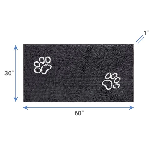 Frisco Microfiber Chenille Paw Print Doormat Runner 4 Frisco Microfiber Chenille Paw Print Doormat Runner - Image 2
