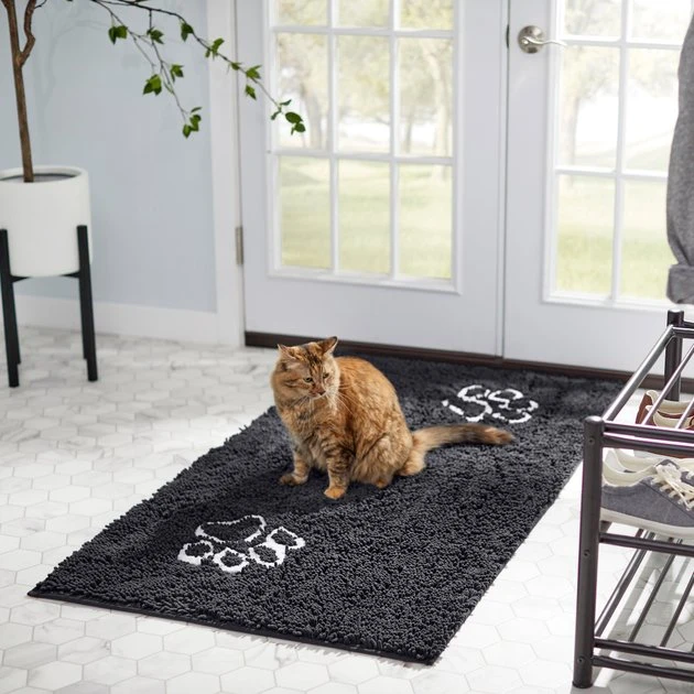 Frisco Microfiber Chenille Paw Print Doormat Runner 6 Frisco Microfiber Chenille Paw Print Doormat Runner - Image 4