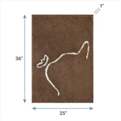 Frisco Microfiber Chenille Cat Silhouette Litter Mat -FRISCO Sales 235901 PT1. SY630 V1603418819